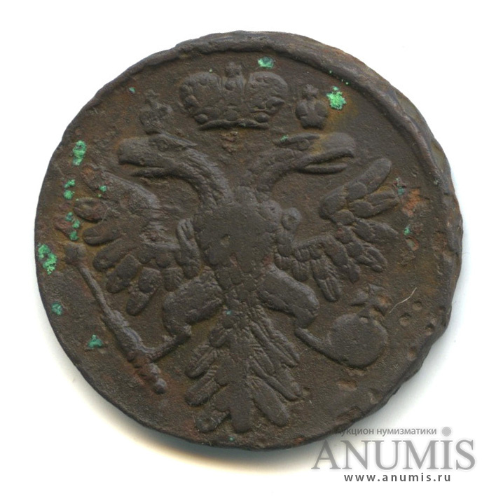 Деньга (½ копейки) 1738 — (½ копейки) - Орел г (Орел 1738 г.)
