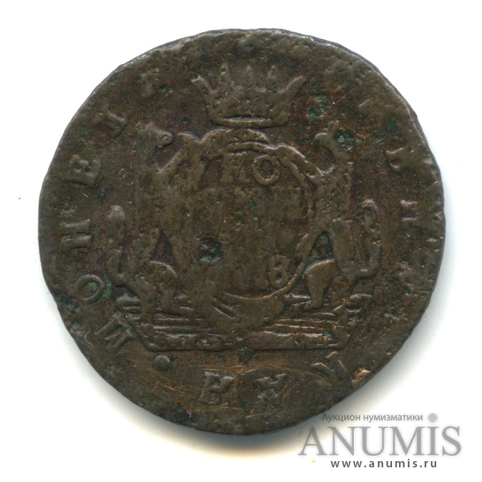 1 копейка 1778 КМ — Сибирская монета КМ