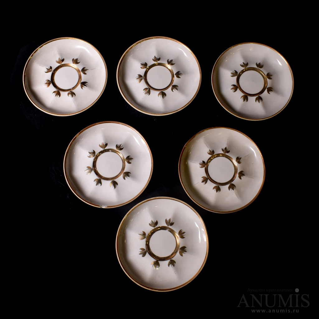 Лот тарелок, 6 шт Материал «фарфор. Коростенский фарфоровый завод. ⌀ 11 ...
