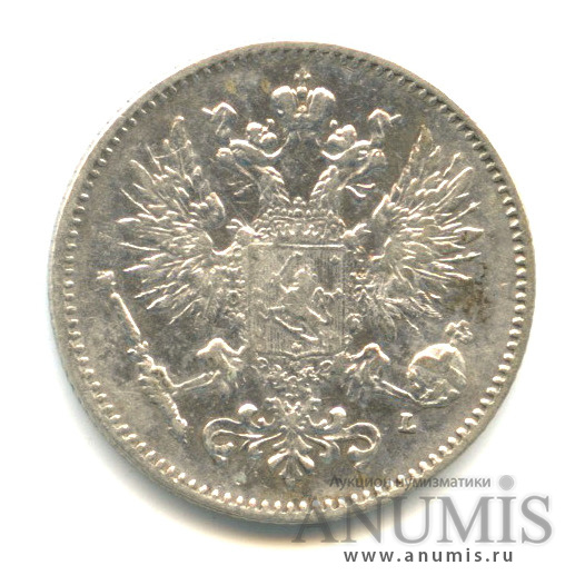 50 пенни 1907 L — Для Финляндии