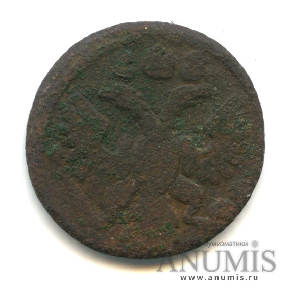 Полушка 1735 — (¼ копейки) - Орел 1730 г (Орел 1730 г.)