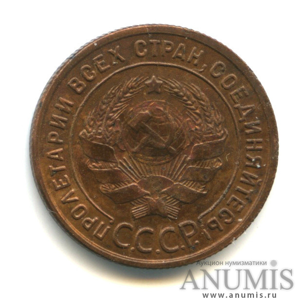 1 копейка 1924 — Гурт рубчатый