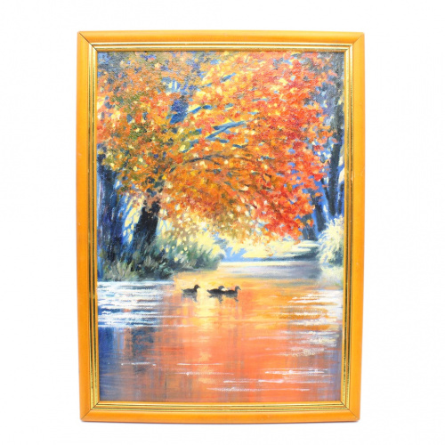 Картина «В парке», 22×32 см, масло, холст (на картоне)