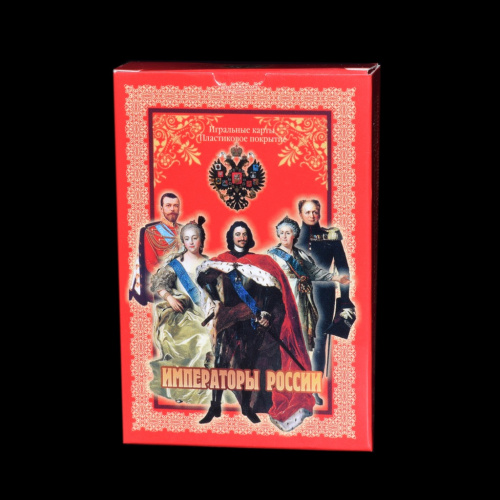 Карты игральные «Императоры России» Размер 6x9x2 см
