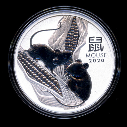 1 доллар — Год мыши Китайский гороскоп 2020 В капсуле 2020