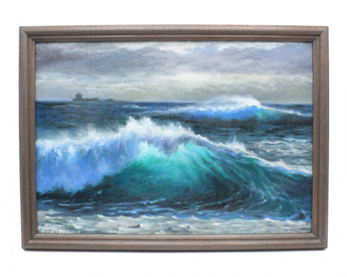 Картина «Рождение волны», 22×32 см., масло, холст (на картоне)