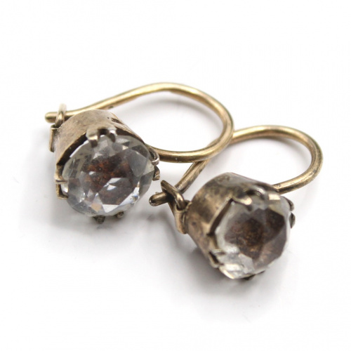 Серьги Серебро 875 пробы, позолота
