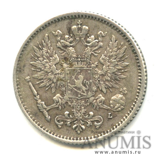 50 пенни 1907 L — Для Финляндии