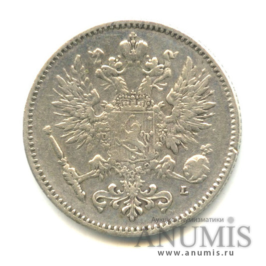50 пенни 1907 L — Для Финляндии