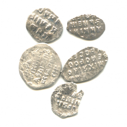 Лот монет деньга, 1 копейка, 5 шт