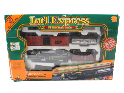 Игрушечная железная дорога «Int‘l Express», в коробке (с повреждениями) Размер 44×28 см