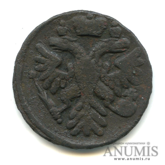Деньга 1739 — (½ копейки) - Орел 1738 г