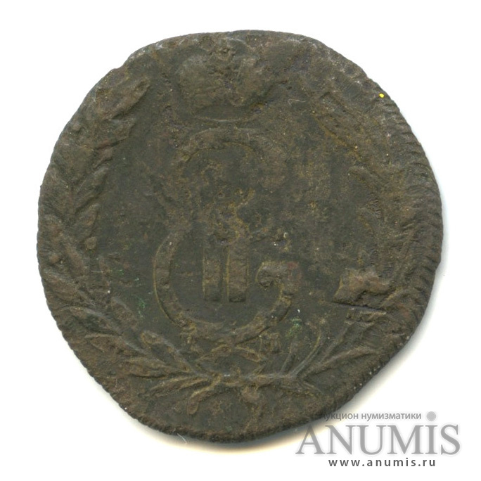 1 копейка 1768 КМ — Сибирская монета