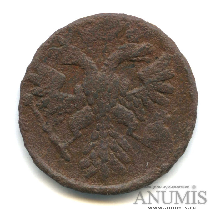Деньга 1739 — (½ копейки) - Орел 1738 г