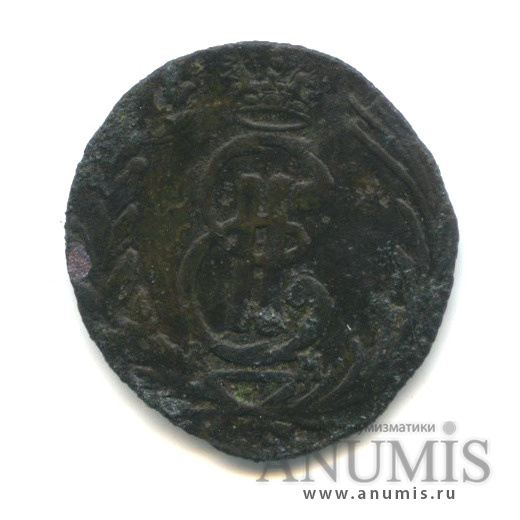 Полушка (¼ копейки) 1769 КМ — (¼ копейки) - Вензель Екатерины II, Сибирь