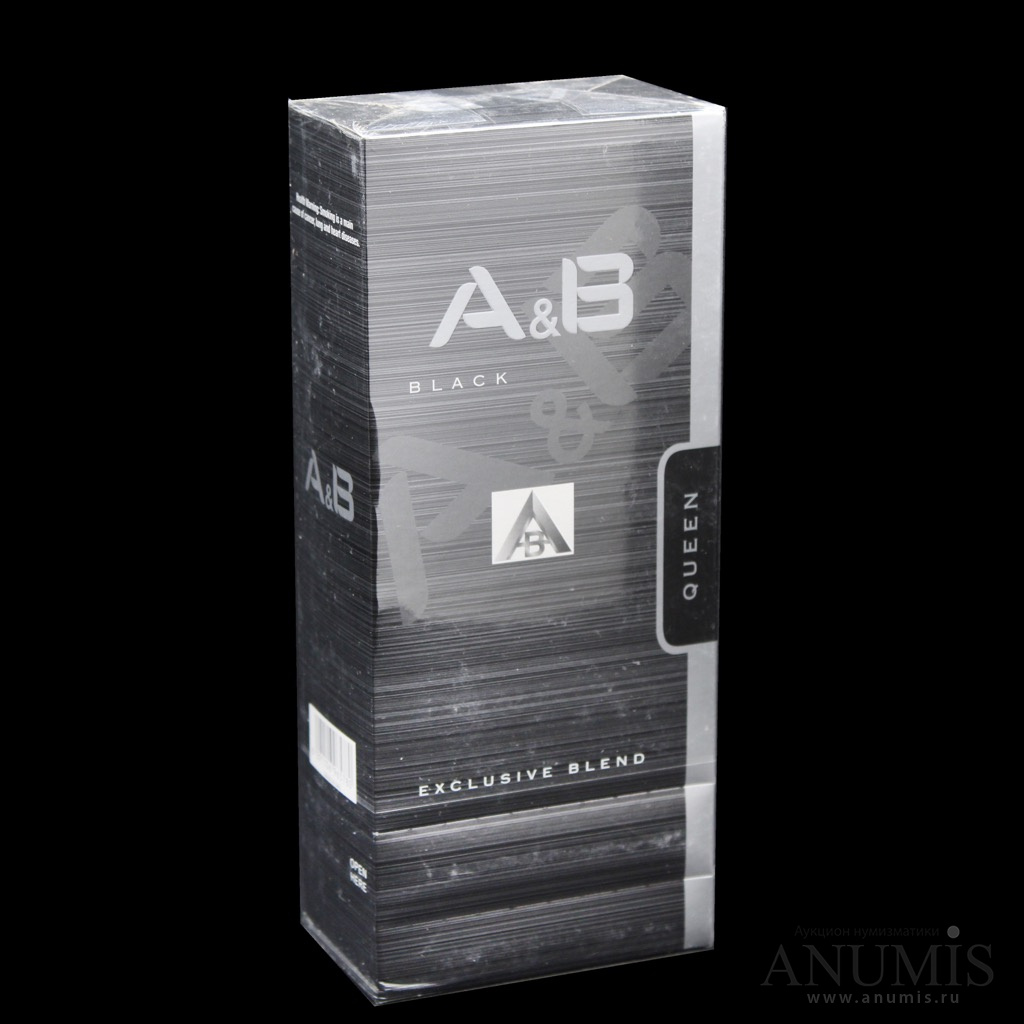 Блок пачек сигарет «A & B» BLACK Exclusive Blend Запечатан. Лот №6088.  Аукцион №206. – ANUMIS