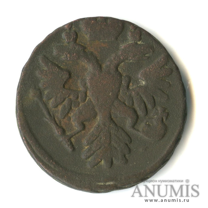 Деньга 1739 — (½ копейки) - Орел 1738 г