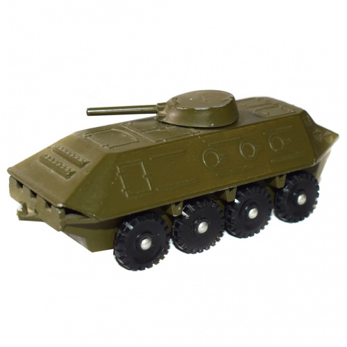 Модель танка «Амфибия». Материал — металл. В коробке. Жмеринка. Размер 12x4x5 см