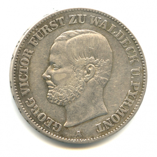 1 талер — Вальдек-Пирмонт 1867