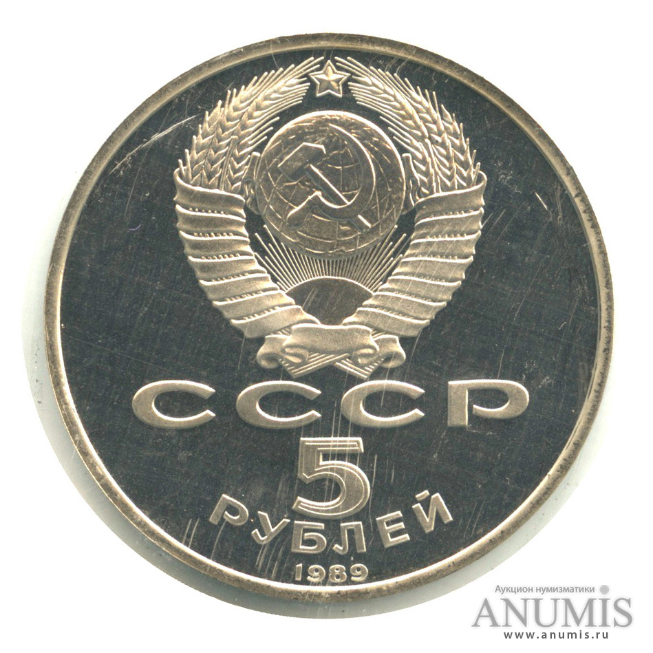 5 рублей 1989 — Регистан. В запайке