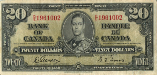 20 долларов 1937