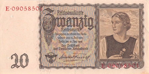 20 рейхсмарок 1939