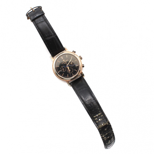 Часы наручные «Patek Philippe», рабочие. 25 см. Дефекты: Повреждения на ремешке