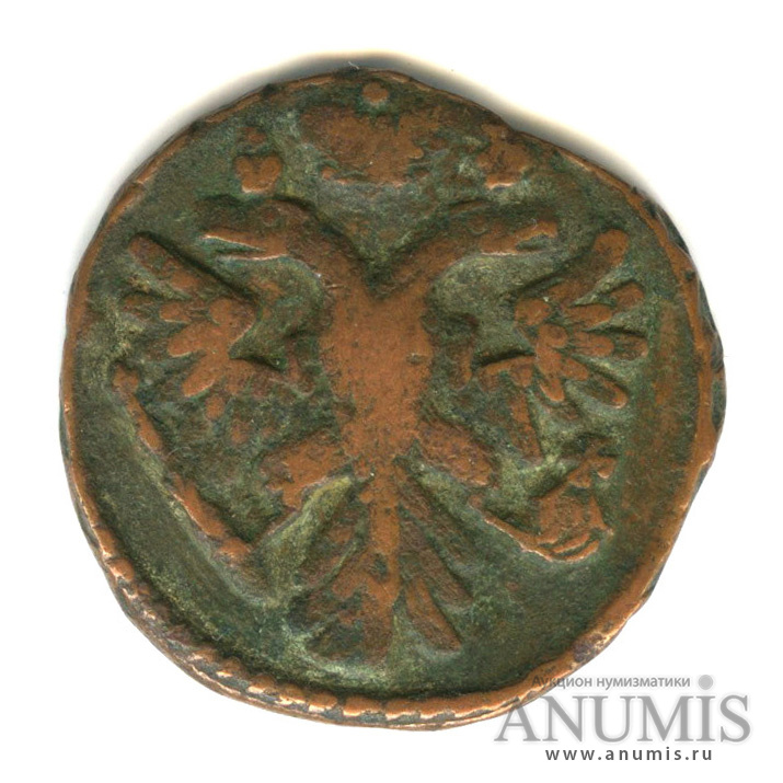 Деньга 1739 — (½ копейки) - Орел 1738 г