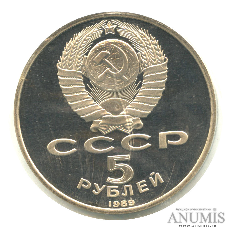 5 рублей 1989 — Регистан. В запайке