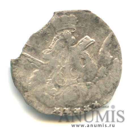 5 копеек 1755 СПБ — Орел в облаках