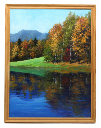 Картина «Ранняя осень». Масло, холст. Размер 30×40 см