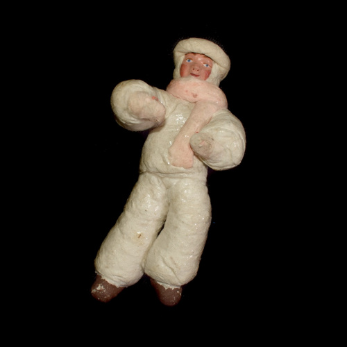 Игрушка елочная «Человечек». Папье-маше 1940−1950е
