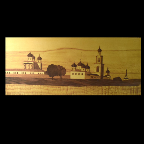 Панно. Дерево. Боровичская мебельная фабрика. Размер 75×34 см 1970