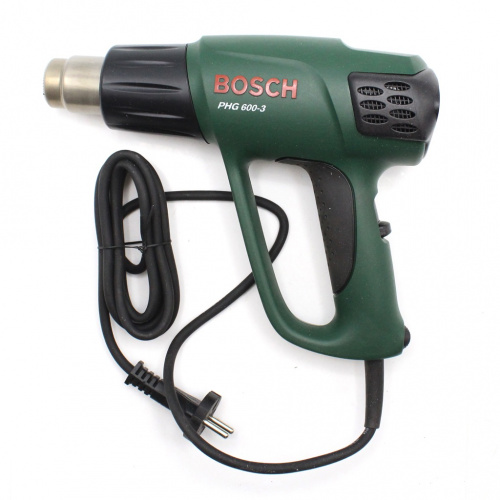 Строительный фен Bosch UniversalHeat PHG 600−3, 1800Вт, до 600 градусов. Рабочий. В коробке 27×27×9 см
