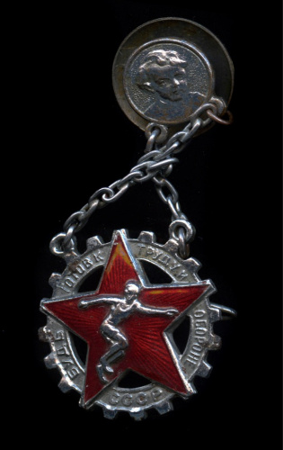 Знак «Будь готов к труду и обороне!». Крепление: винт