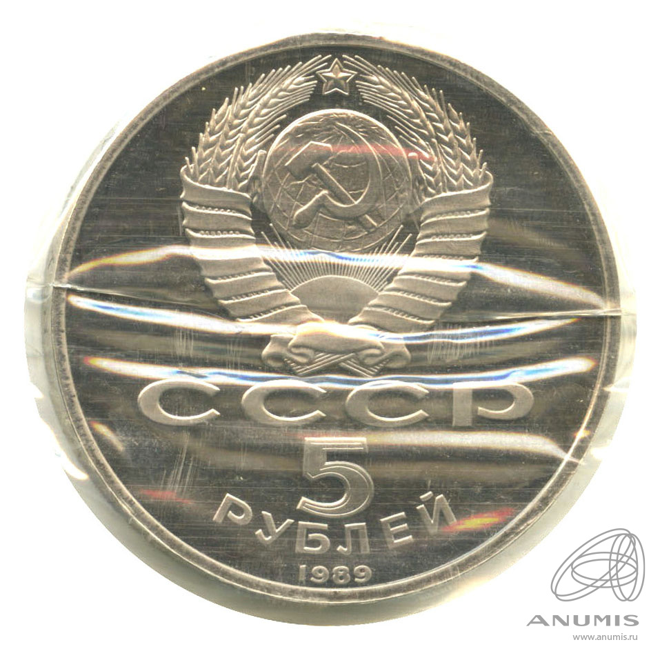 5 рублей 1989 — Регистан. В запайке