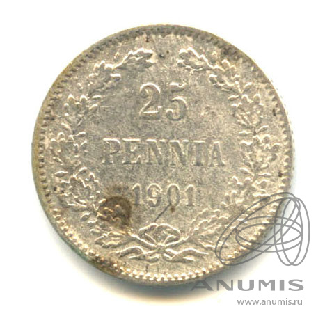 25 пенни 1901 L — Для Финляндии