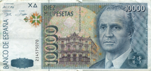10000 песет 1992