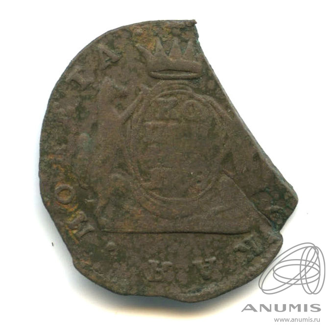 1 копейка 1768 КМ — Сибирская монета
