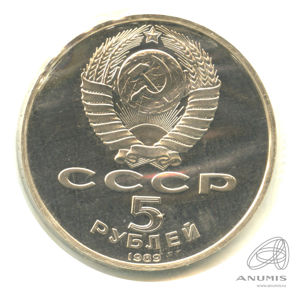 5 рублей 1989 — Регистан. В запайке