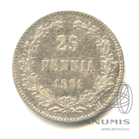 25 пенни 1901 L — Для Финляндии
