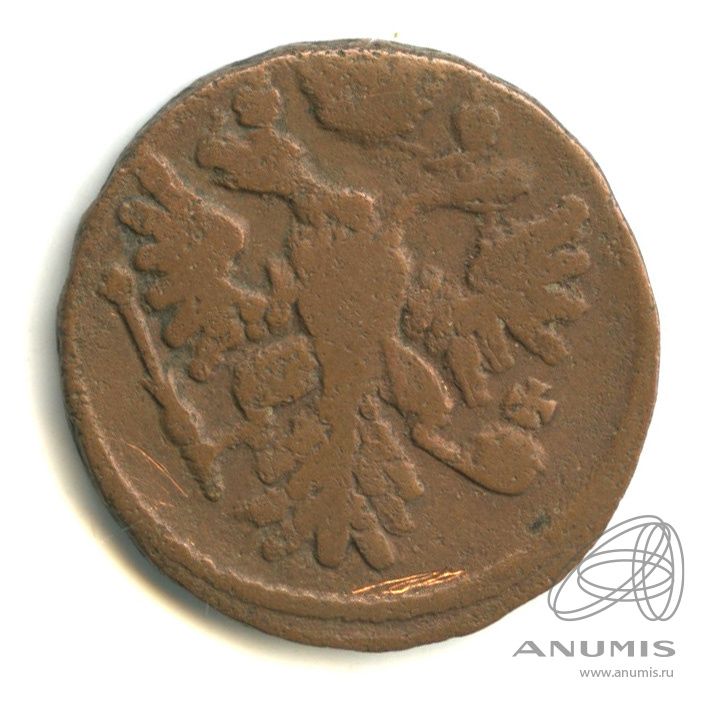 Деньга 1739 — (½ копейки) - Орел 1738 г