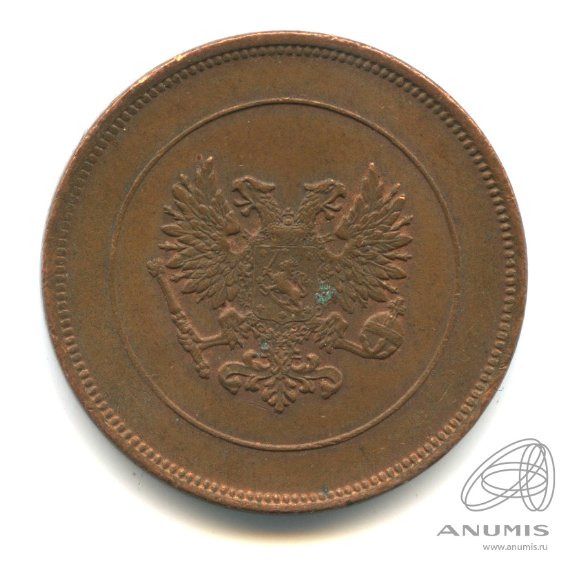 10 пенни 1917 — Для Финляндии. Орел