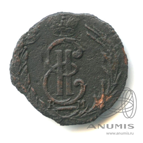 Полушка (¼ копейки) 1769 КМ — (¼ копейки) - Вензель Екатерины II, Сибирь