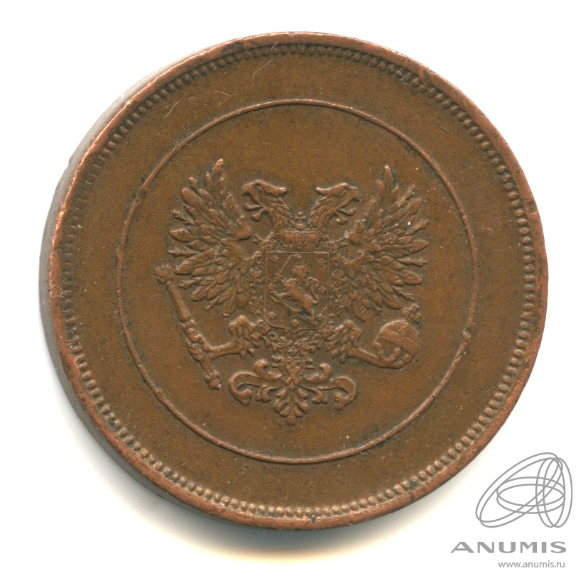 10 пенни 1917 — Для Финляндии. Орел