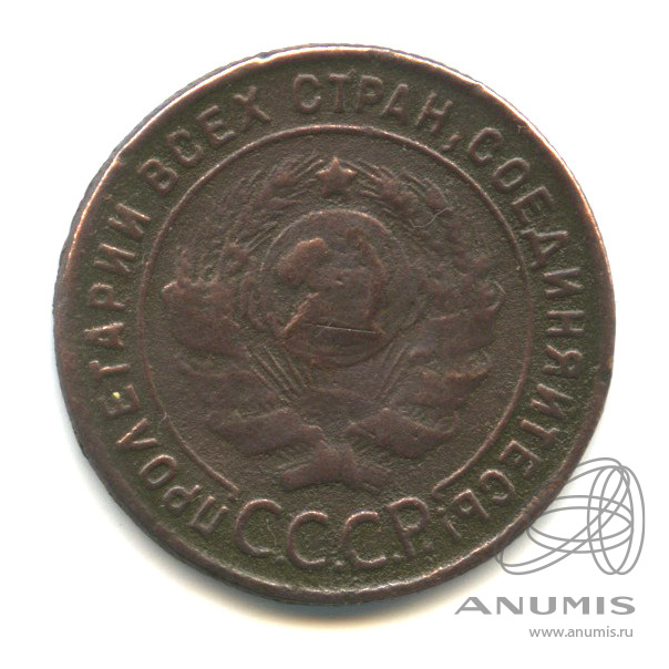 1 копейка 1924 — Гурт рубчатый