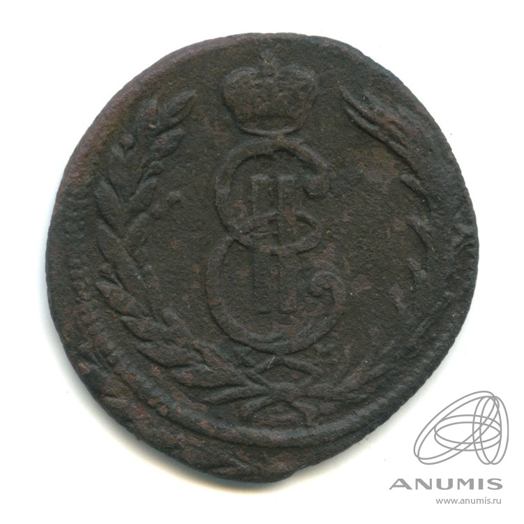 1 копейка 1772 КМ — Сибирская монета