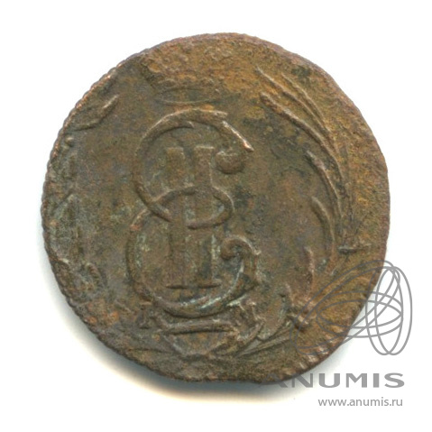 Полушка (¼ копейки) 1769 КМ — (¼ копейки) - Вензель Екатерины II, Сибирь