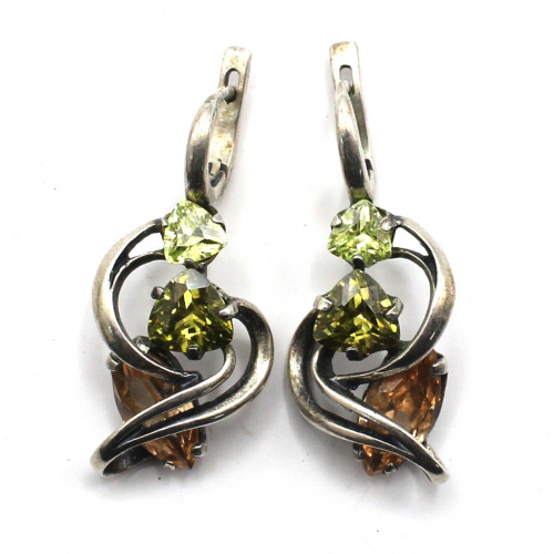Серьги. Серебро 925 пробы. 12,2 г