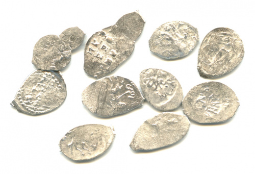 Лот монет «Василий III, Василий II». 10 шт